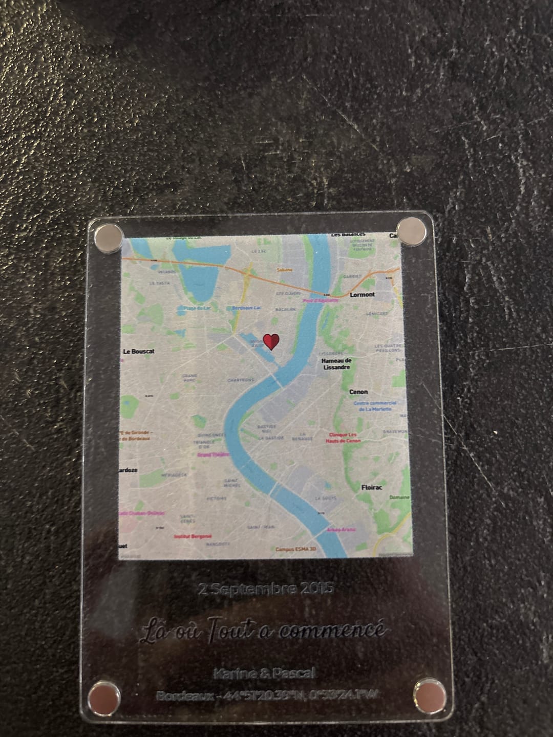 Customer photo review of «Notre événement – Aimant»