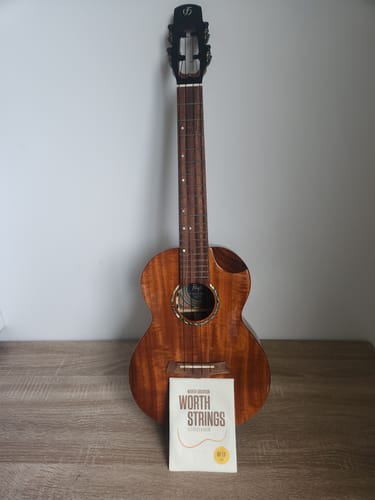 Customer photo review of BT-LG Worth Brown Tenor Low G Ukulele Strings TWO Restrings per Pack Fluorocarbon