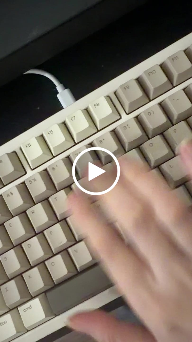 Customer video review of KEYGEEK Y2 LINEAR SWITCH FACTORY LUBED (10PCS)