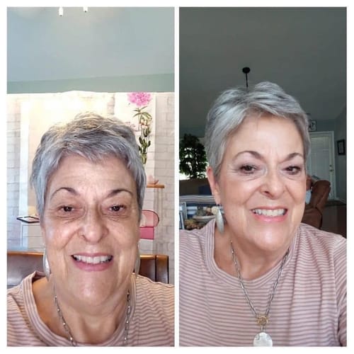 Customer photo review of Magic Skin Changing Foundation