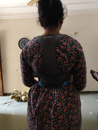 Customer photo review of Posture Aid (Moderate Support) | Ideal Aid to Correct Posture & Relieves Pain (Grey)
