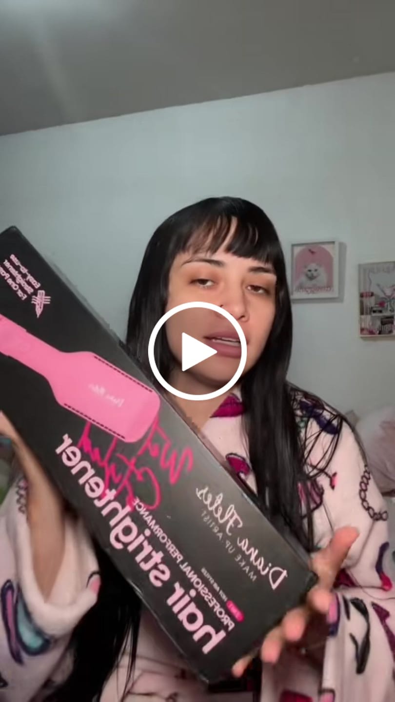 Customer video review of Plancha 2 En 1 Diana Fletes Para Cabello Húmedo y Seco Titanium Galvanizado