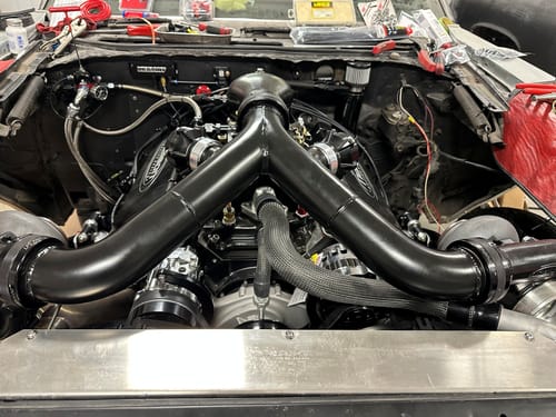Customer photo review of Hose Bones Big Block Radiator Hose Kit (For 1-3/4  - 2" ID Hoses)