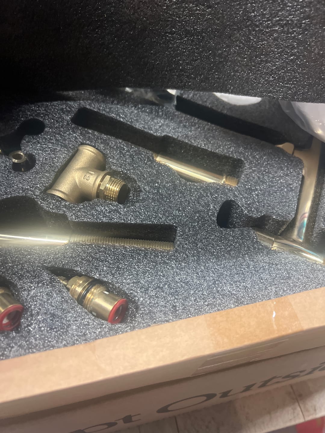 Customer photo review of Unlacquered Solid Brass Kitchen Bridge Faucet #VFK065