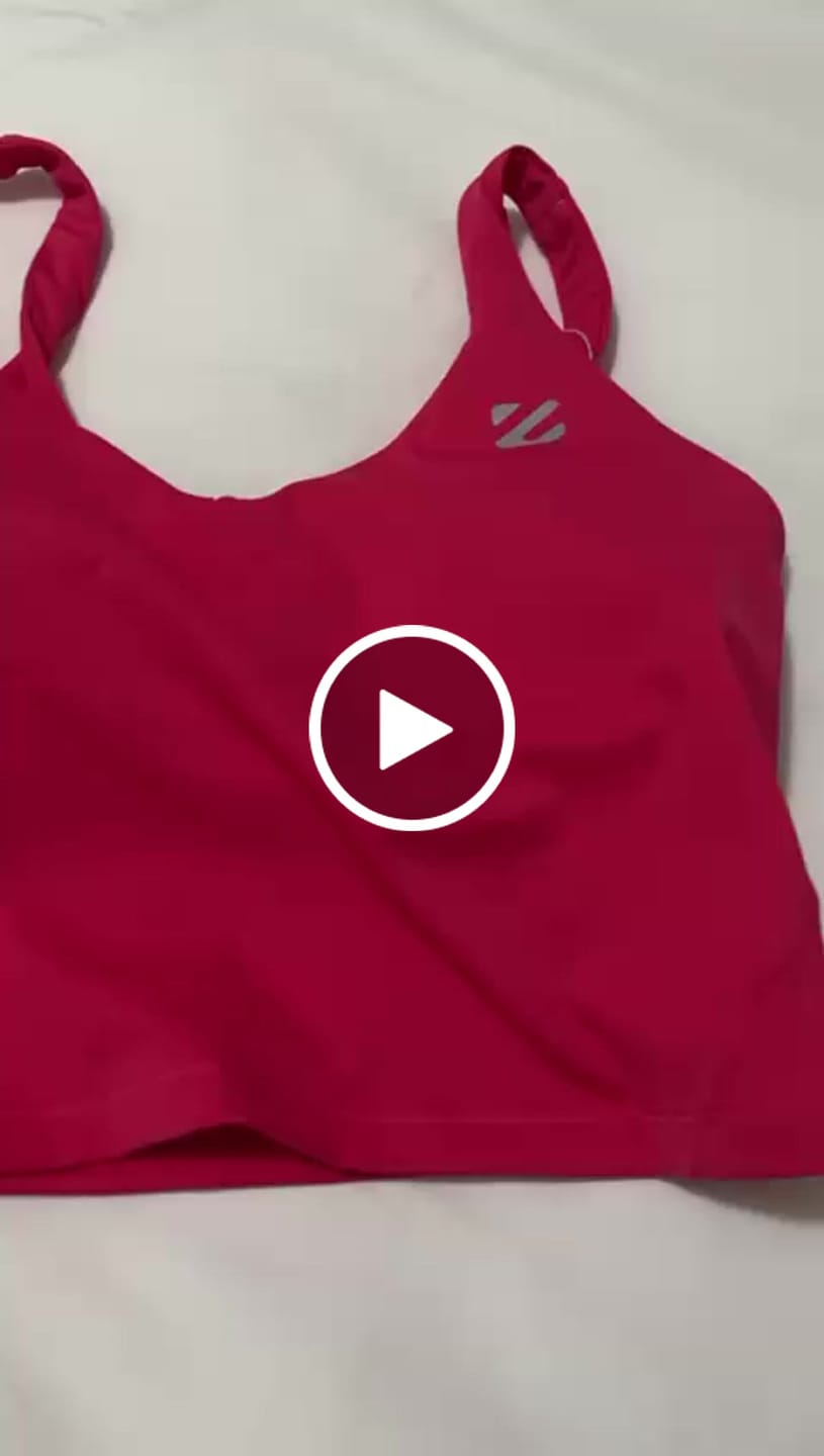 Customer video review of U-shaped Cut Energy Longline Sports Bra