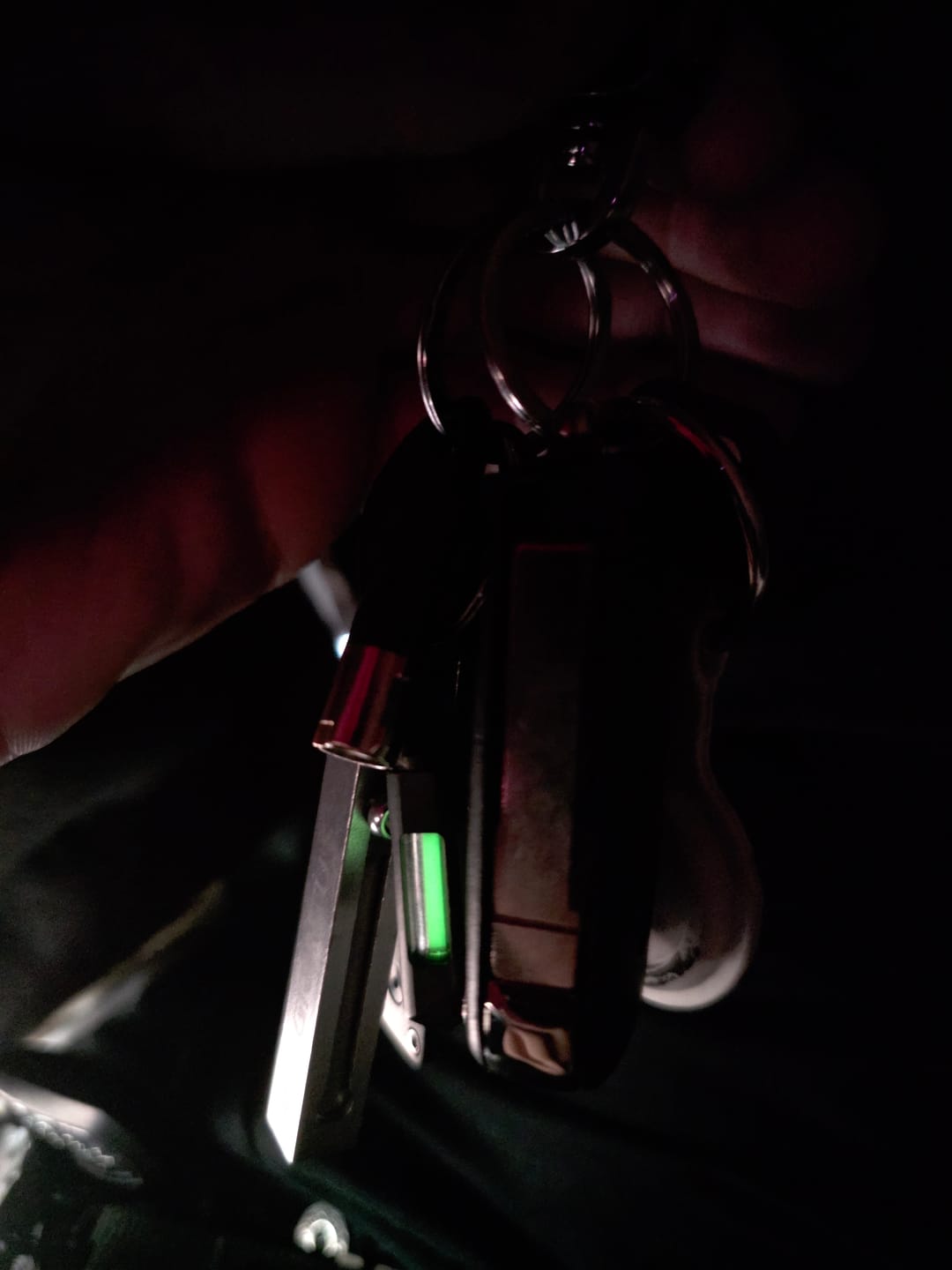 Customer photo review of Tritium Glow Fob