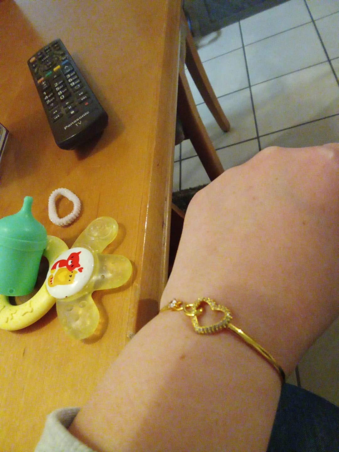 Customer photo review of An Meine Tochter - Unendlichkeit Herz Armband – Für Immer Verbunden