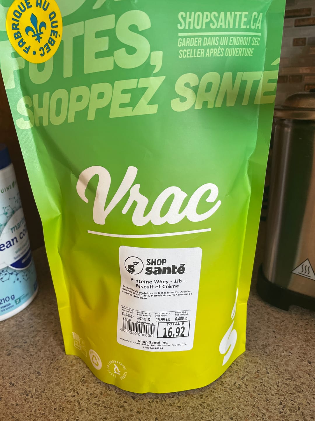 Customer photo review of VRAC - Protéine Whey - 1lb