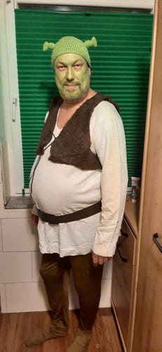 Customer photo review of Shrek – Der tollkühne Held Shrek Kostüm Cosplay Halloween Karneval Outfits