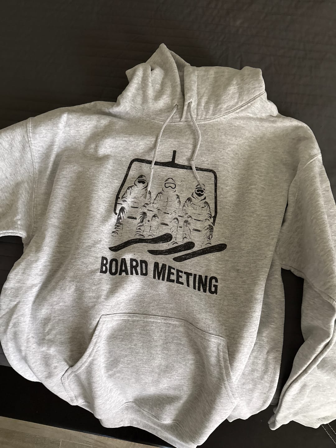 Customer photo review of Snowboard "Board Meeting" Hoodie