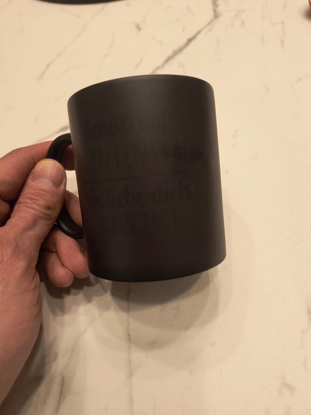 Customer photo review of Jeden Tag - Paar-Tasse