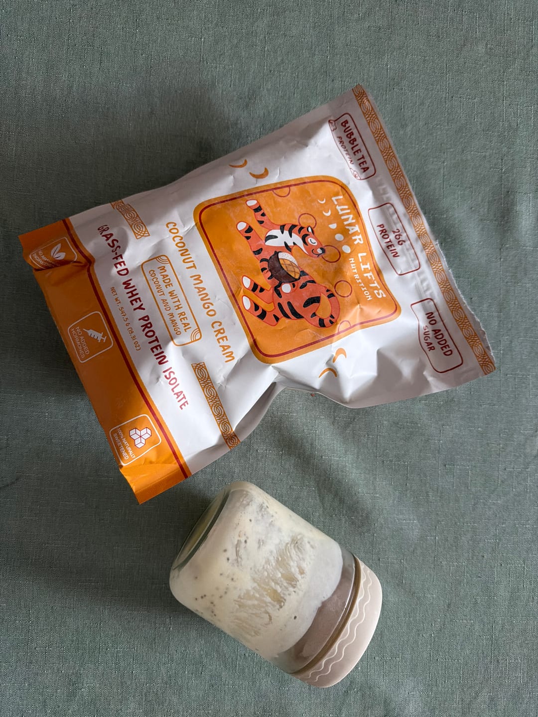 Customer photo review of Coconut Mango Cream Whey Protein