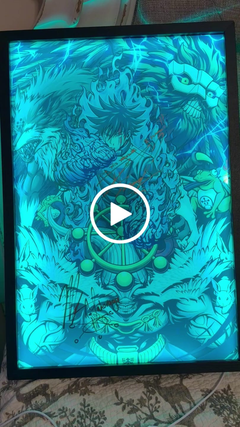 Customer video review of V1 Tech RGB Shadow Box Addressable RGB Frame for Plexi Glass Acrylic Wall Art