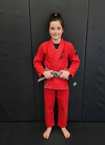Customer photo review of Core Red Brazilian Jiu Jitsu Kids BJJ Gi