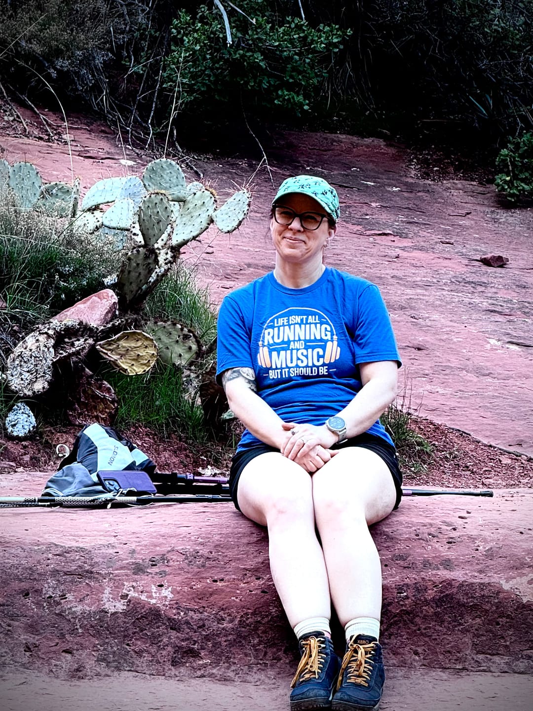 Customer photo review of Running & Music T-Shirt