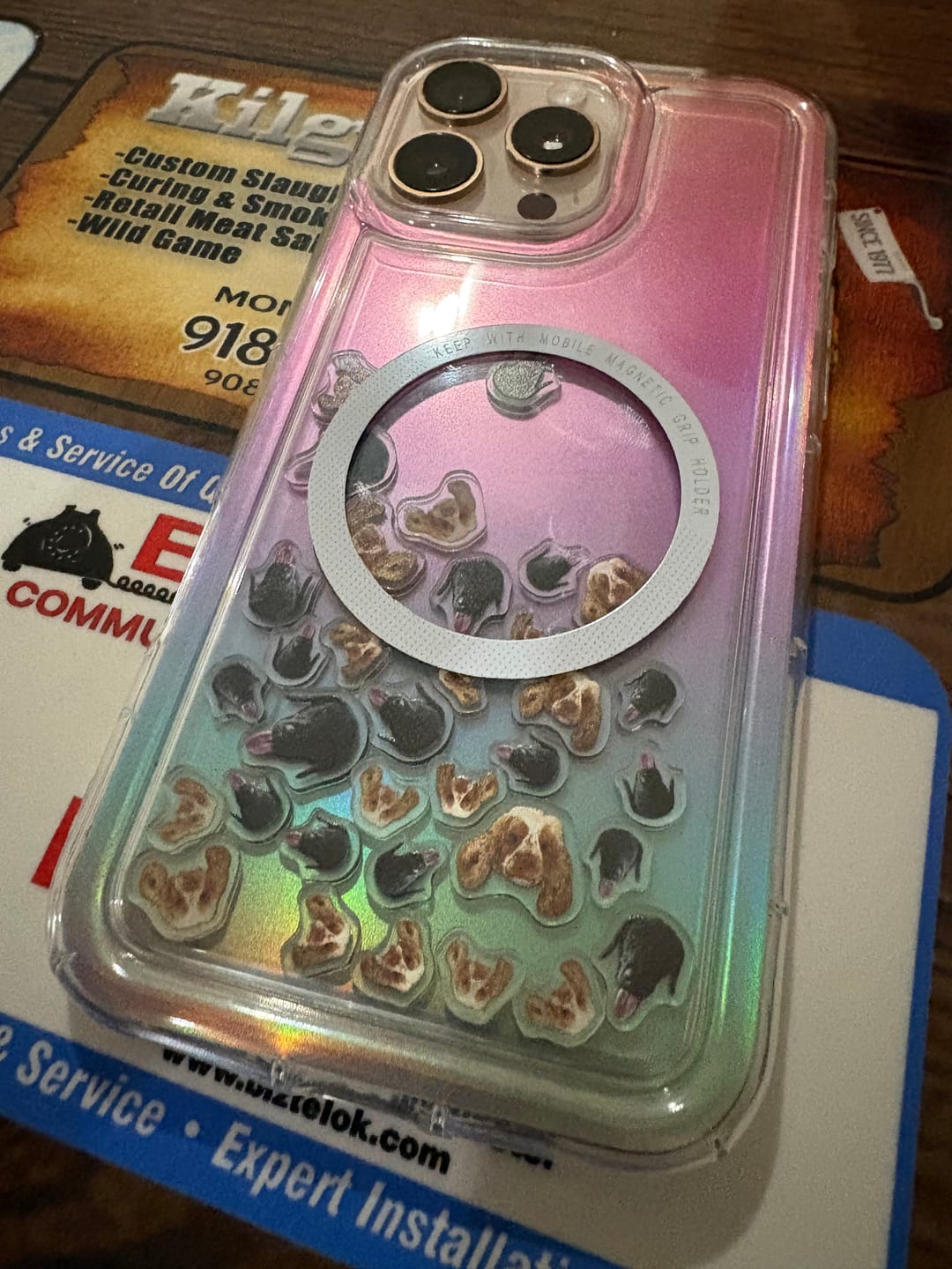 Customer photo review of Shaker Case™ with Custom Charms
