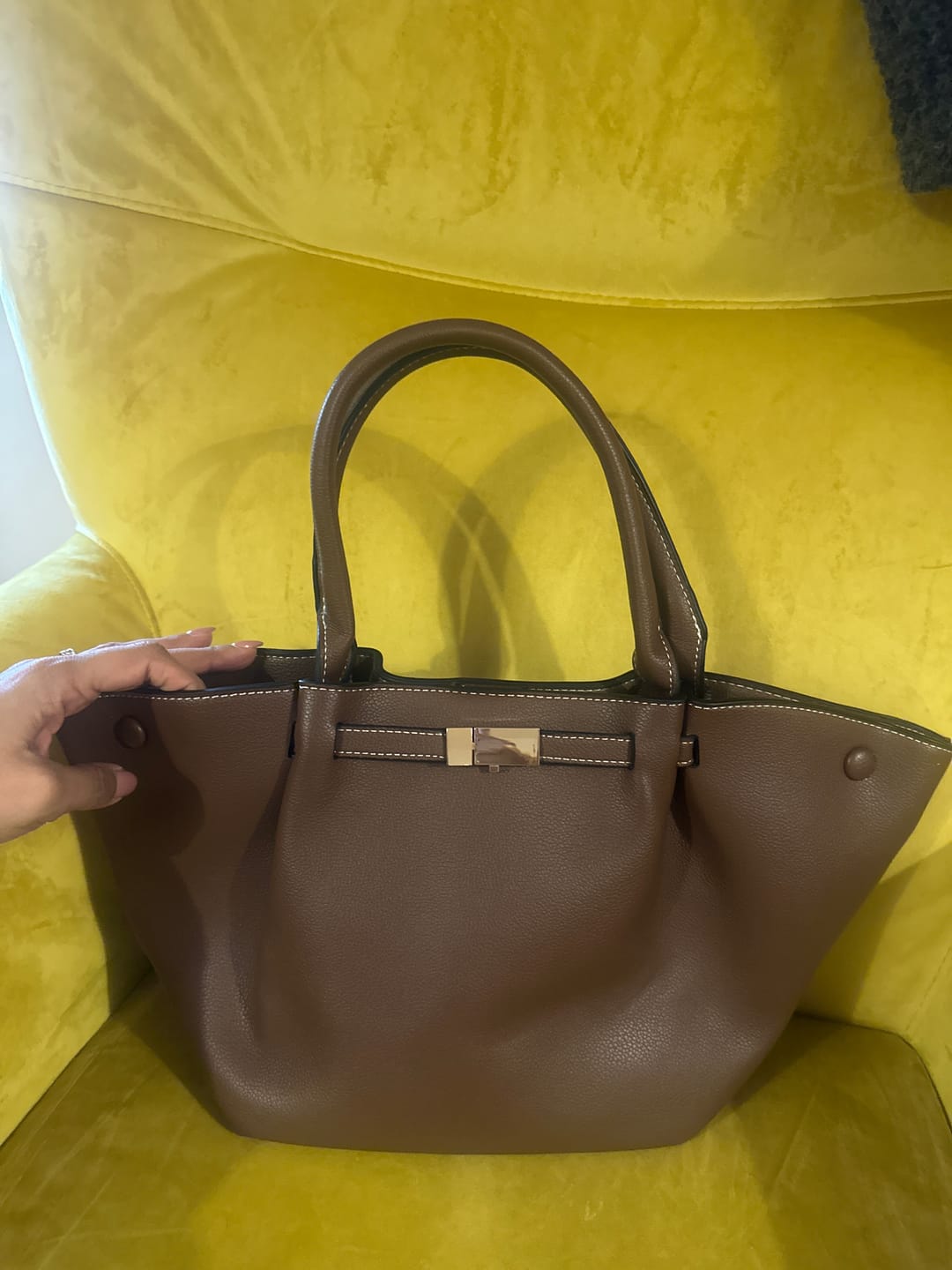 Customer photo review of Melanie Leather Bag