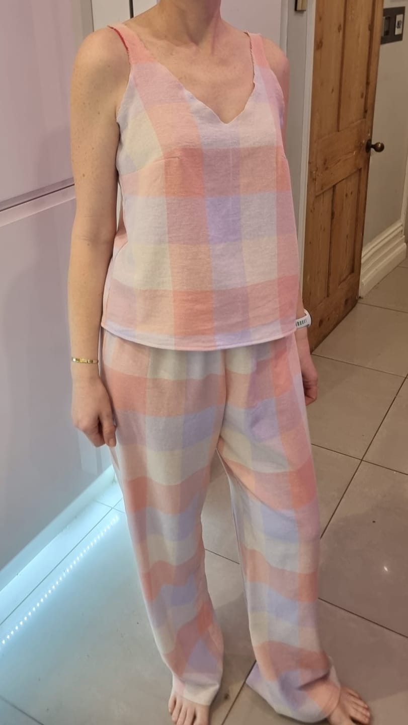 Customer photo review of Pastel Squares Brushed Cotton Fabric