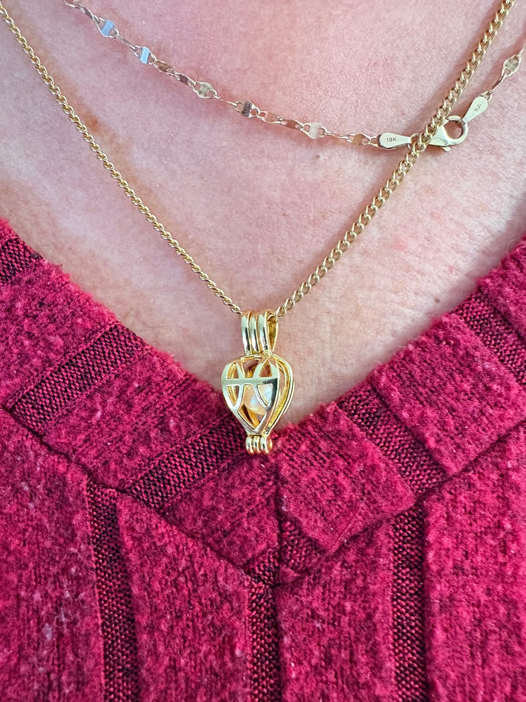 Reseña con foto de cliente del Kit de collar de perlas FabuLove