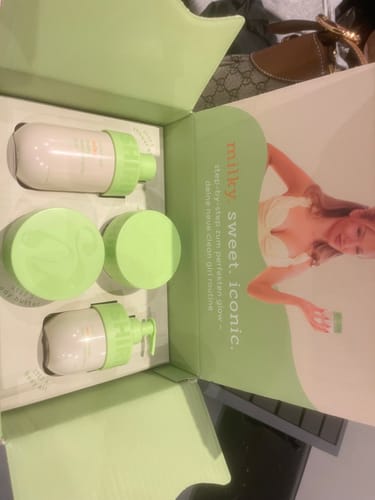 Customer photo review of Glow Girl Butter Set Milky Mango Matcha Latte Kiss