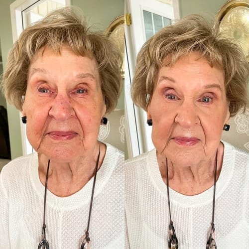 Customer photo review of Magic Skin Changing Foundation