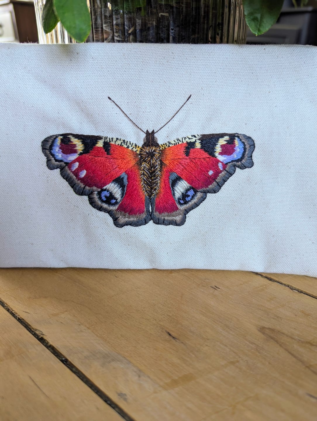 Customer photo review of Natural Duck Cotton Canvas Fabric