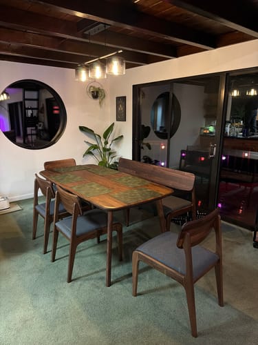 Customer photo review of Contemporary 3-Light Gradual Smoked Glass Island Chandelier