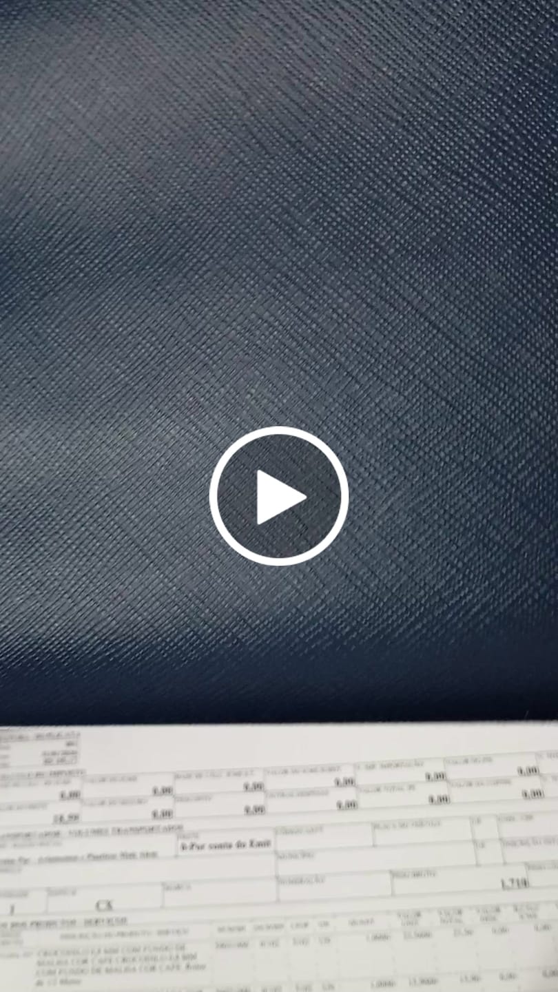 Customer video review of PRADA 0,8MM COM FUNDO MALHA COR MARINHO