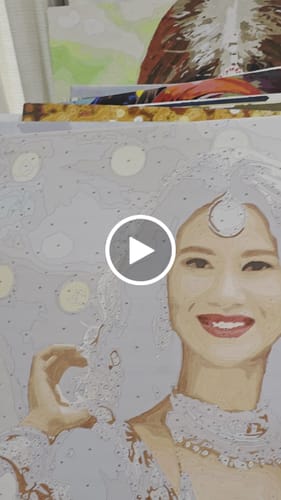Customer video review of Custom Paint by Numbers Kit