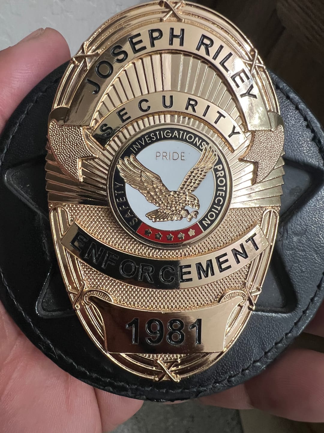 Customer photo review of Customizable Badge MA18