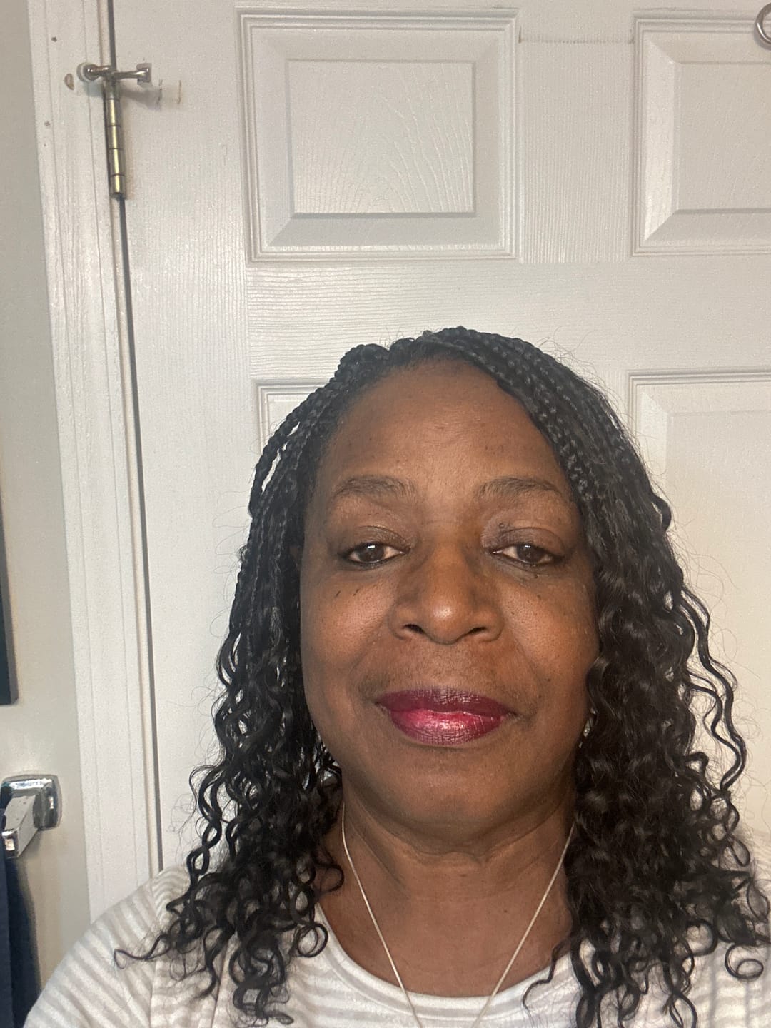 Customer photo review of Crochet Boho Box Braids with Human Hair Curls