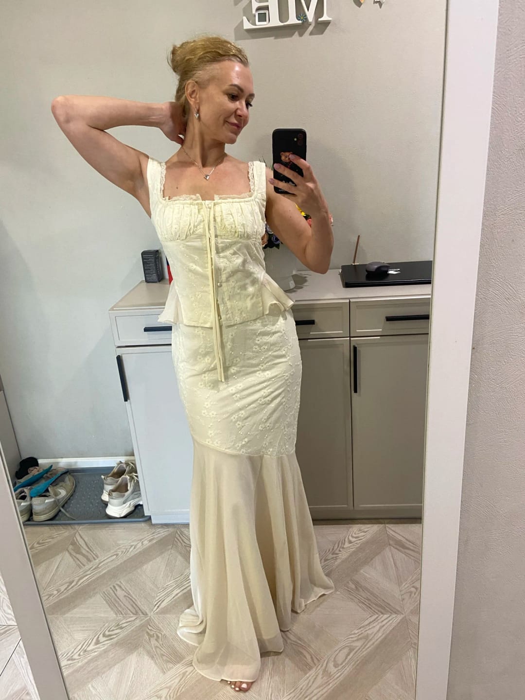 Customer photo review of Esther Mermaid Skirt Set