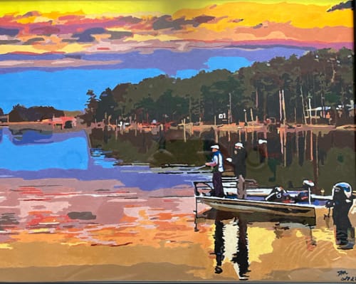 Customer photo review of Custom Landscape Paint By Numbers