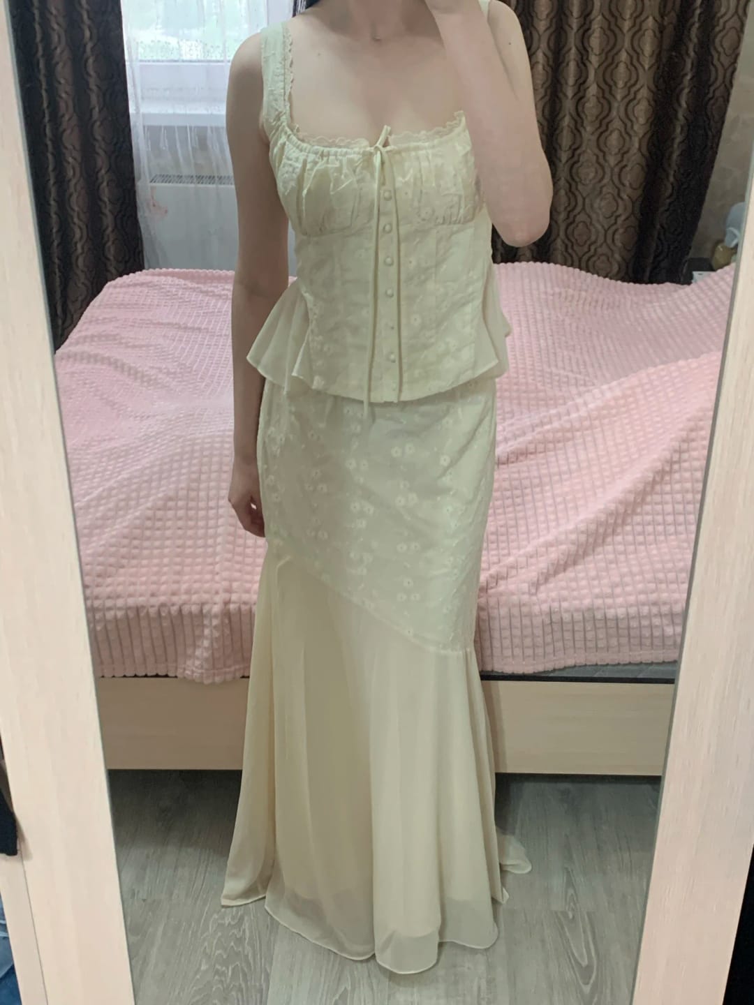 Customer photo review of Esther Mermaid Skirt Set