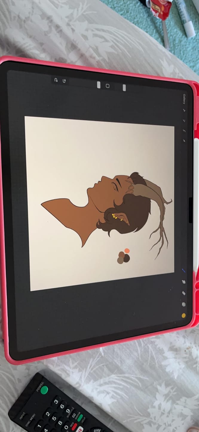 Customer photo review of AR+ Paper feel Screen Protector for iPad