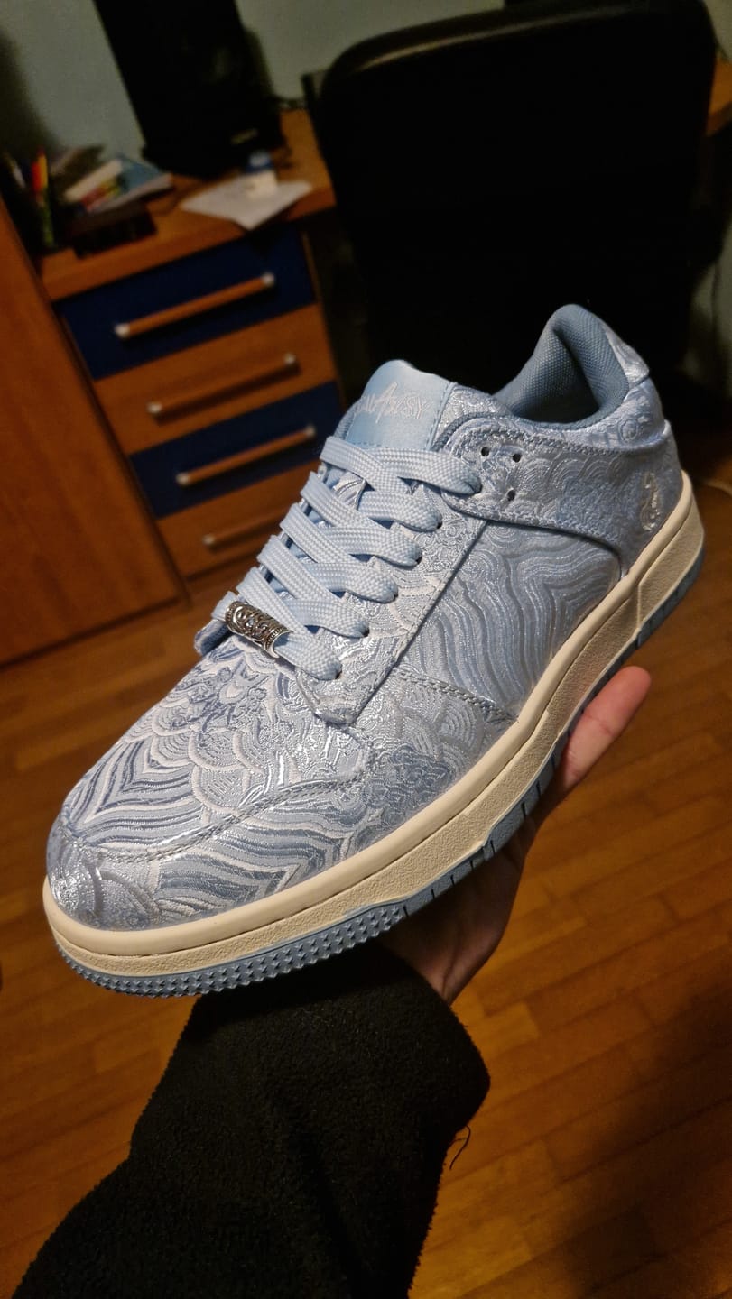 Customer photo review of Nihonga inspired Silk Sneakers