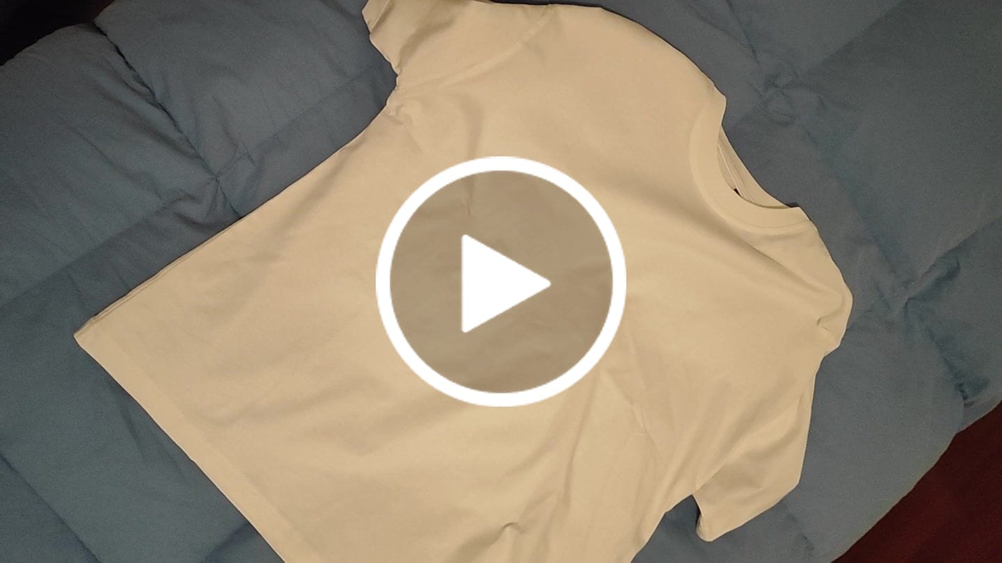 Customer video review of T-Shirt Blanks Boxy Fit 190GSM Off White