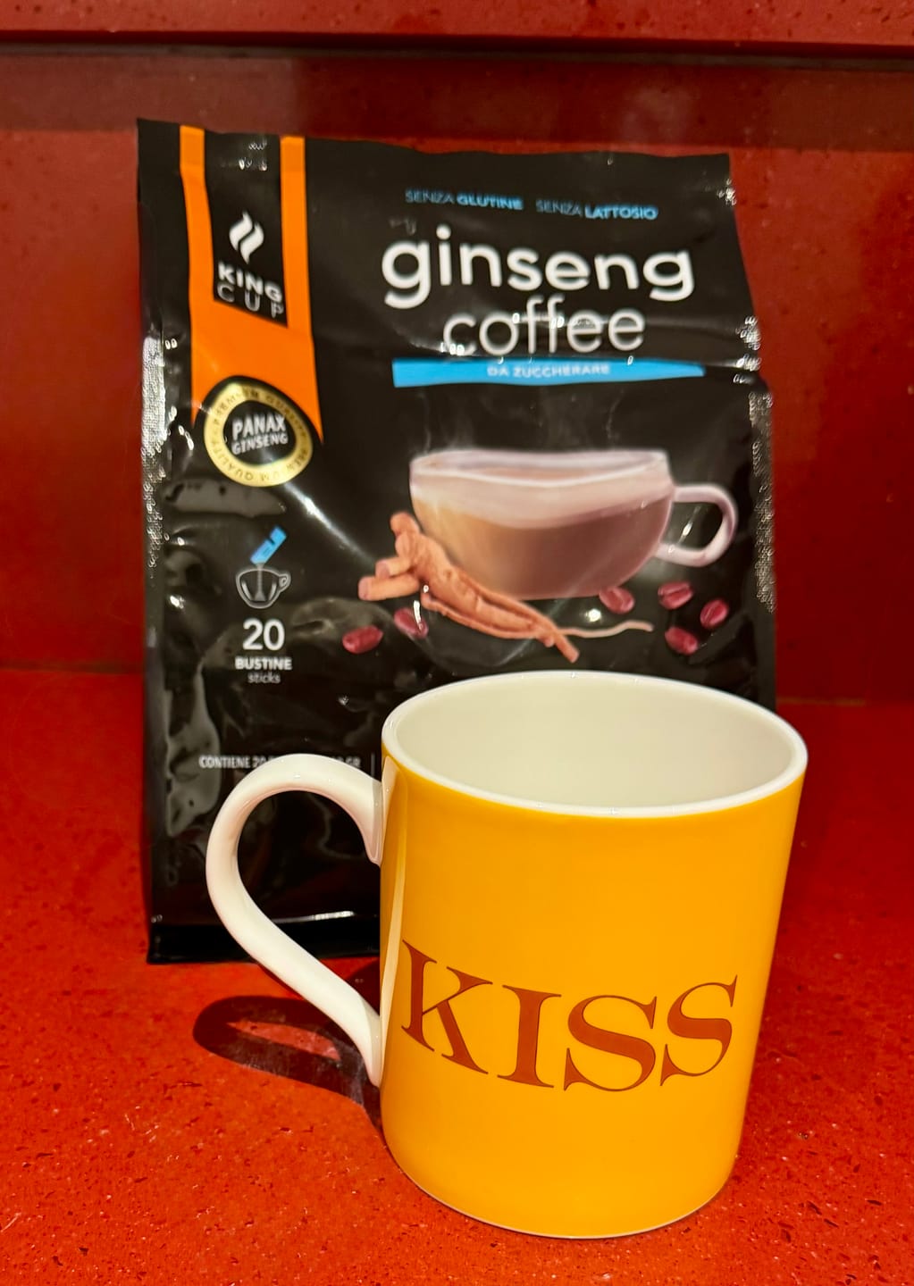 Customer photo review of Caffè al Ginseng - 20 bustine solubili da zuccherare