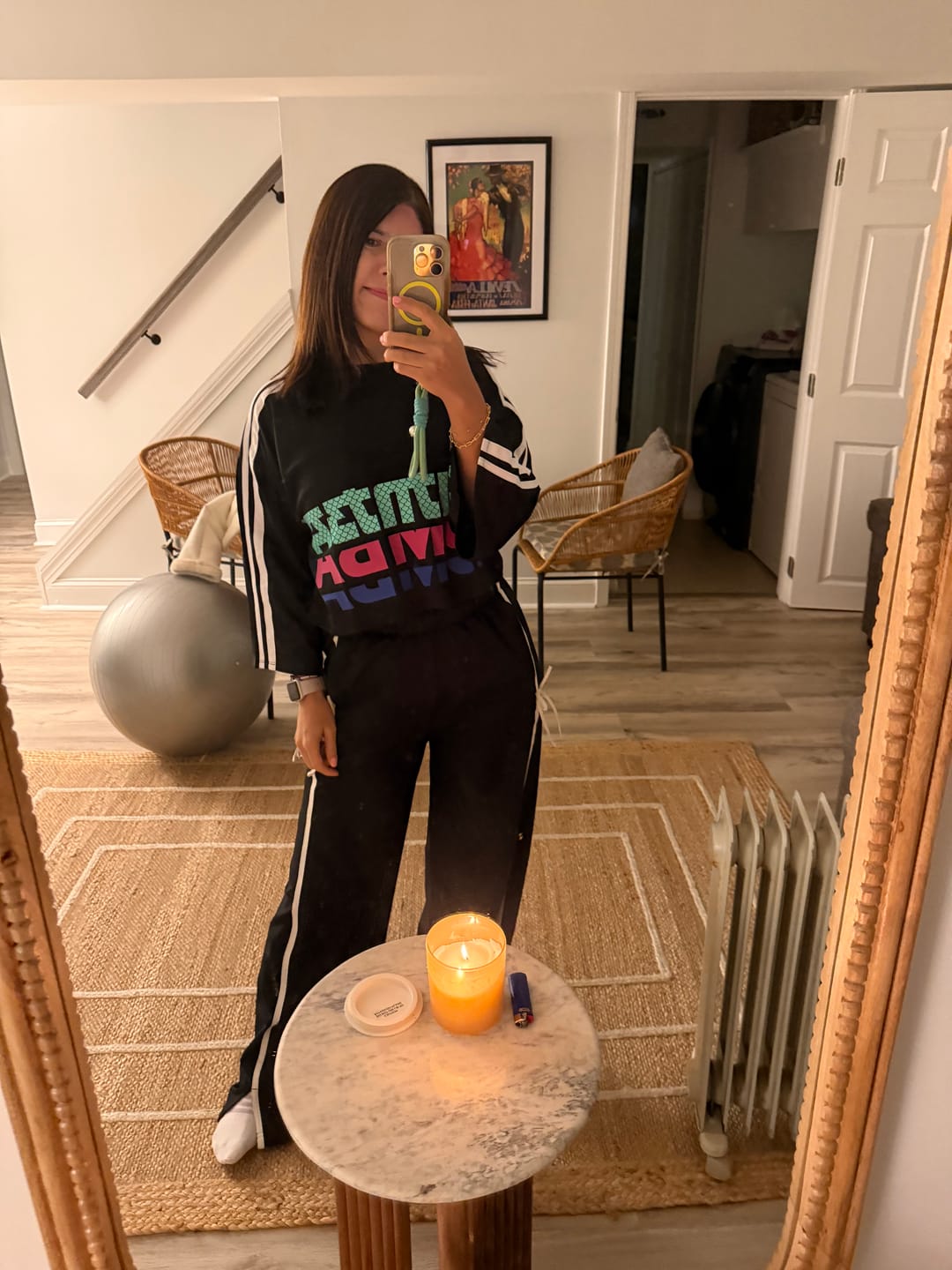 Customer photo review of Eastern Flavor Oversized Boxy Crop Top With Strapping