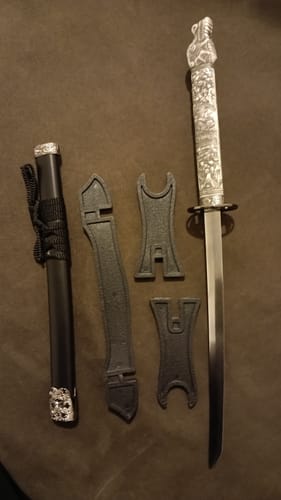 Customer photo review of Dragon-Head Masahiro Duncan MacLeod Highlander Katana Sword