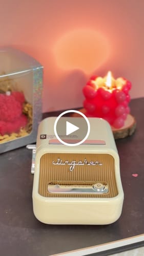 Customer video review of Clear Label Tape for B21, B1, B3S