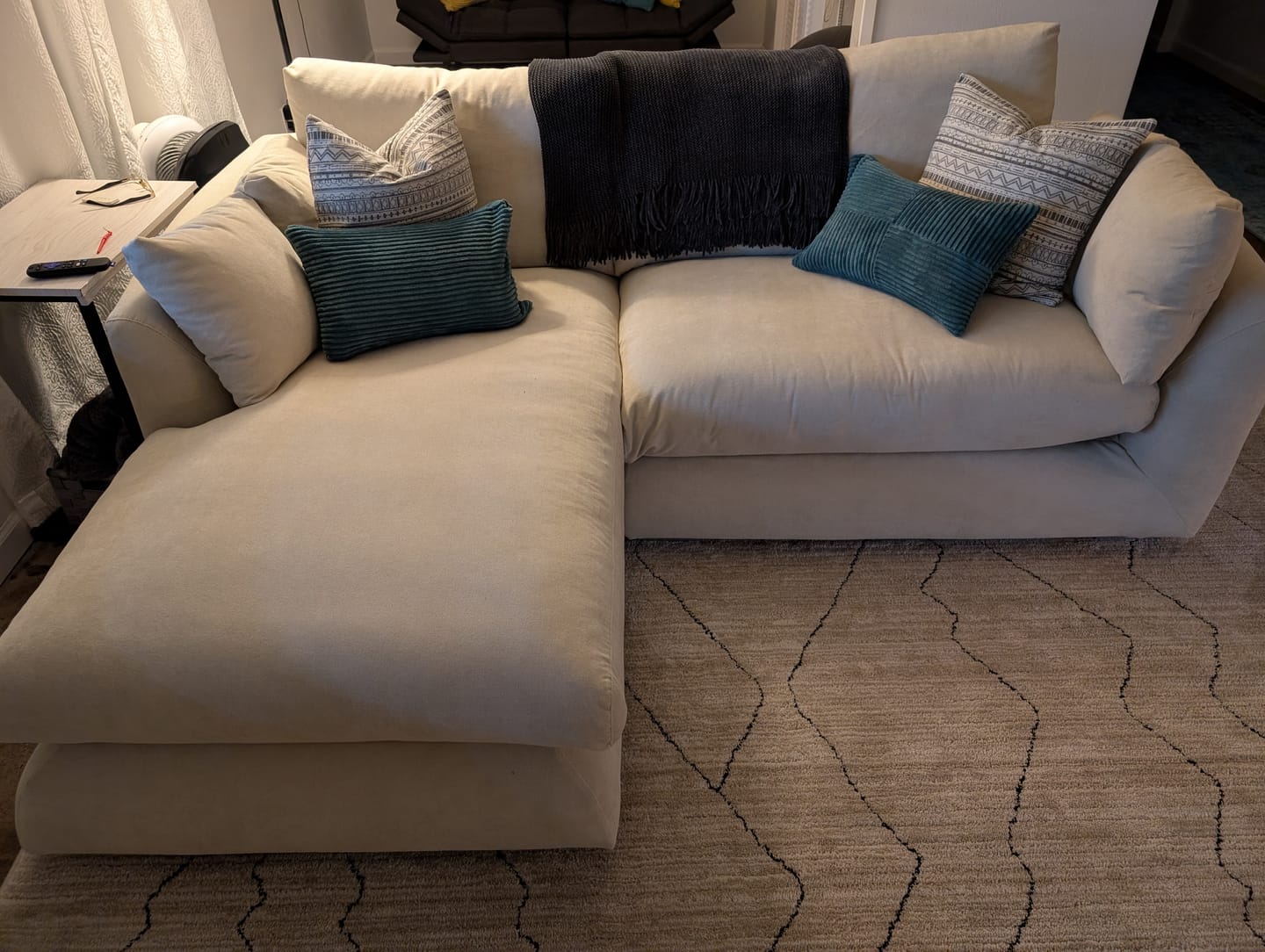 Customer photo review of Feathers Sectional
