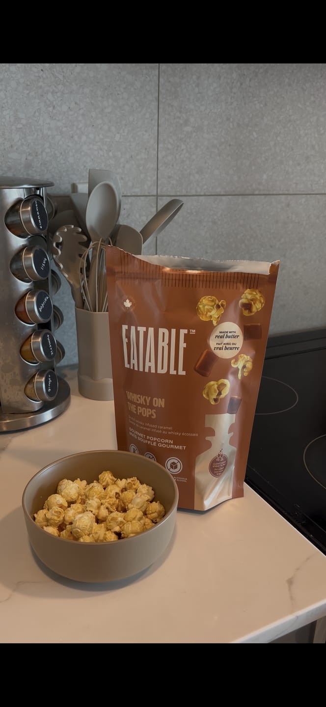 Customer photo review of Whisky on the Pops (125g) - Scotch Infused Caramel Popcorn