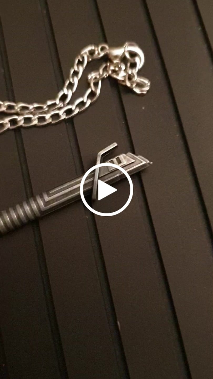 Customer video review of Mini Saber Necklace