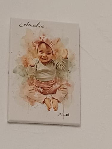 Customer photo review of Euer Foto als Kunstwerk – mit Live-Vorschau, als Poster oder Leinwand