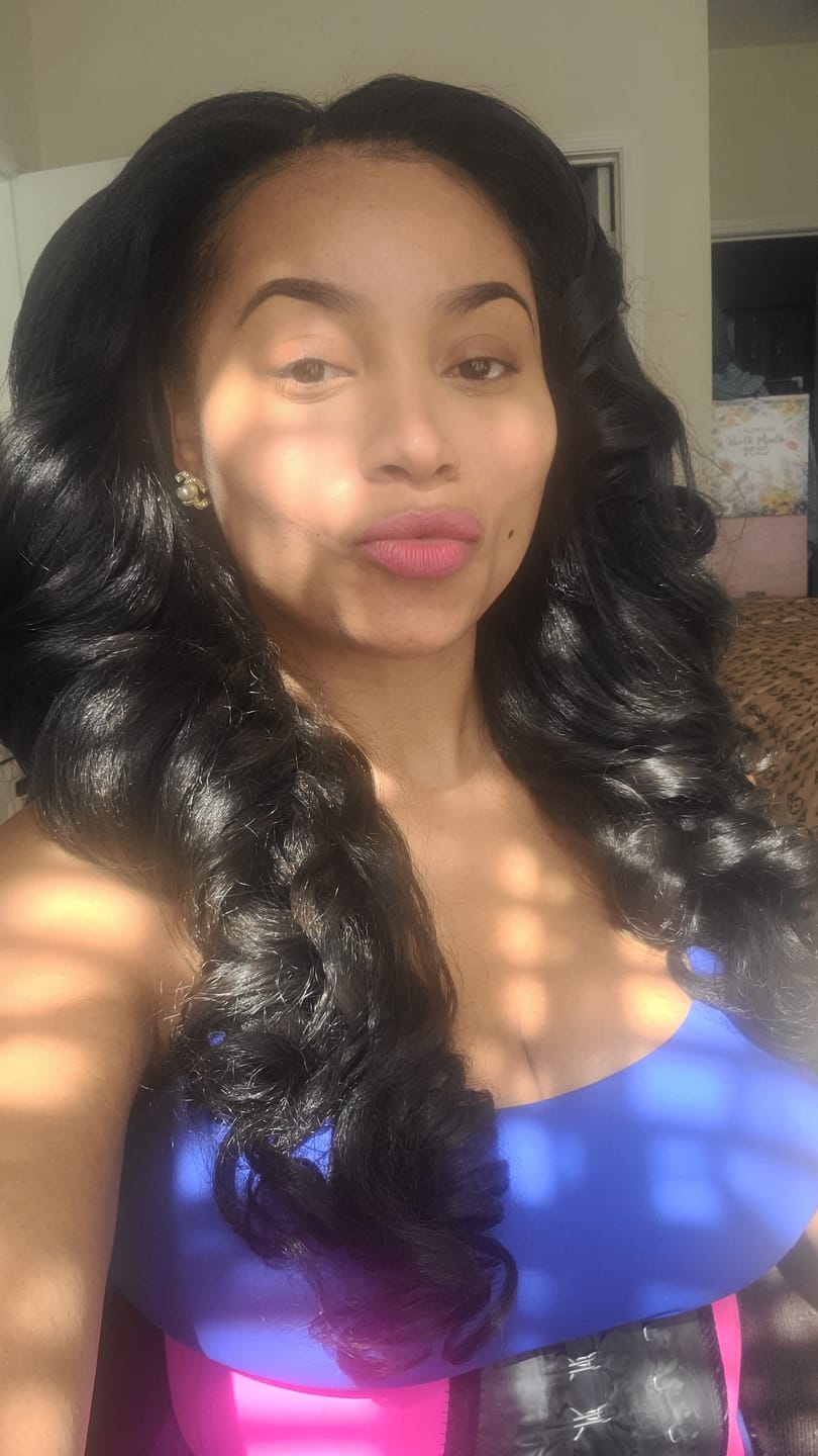 Customer photo review of Outre Quick Weave Neesha Half Wig - NEESHA H304