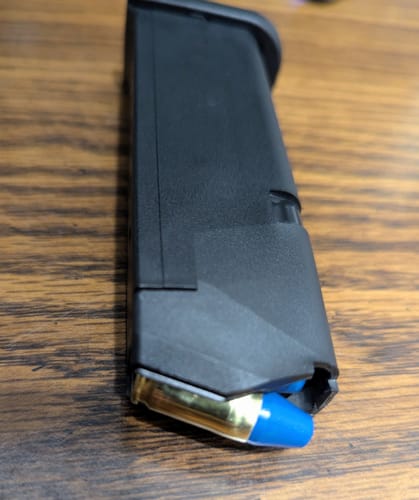 Customer photo review of SnapPoint 9mm Snap Caps (Set of 20)– Real-Weight Dry Fire Dummy Rounds w/ SnapPlug Primer