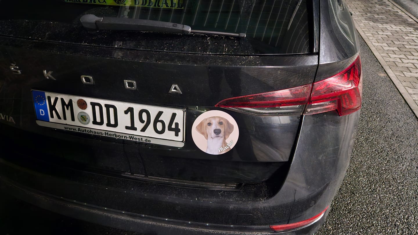 Customer photo review of Dein Foto - Individueller Autoaufkleber