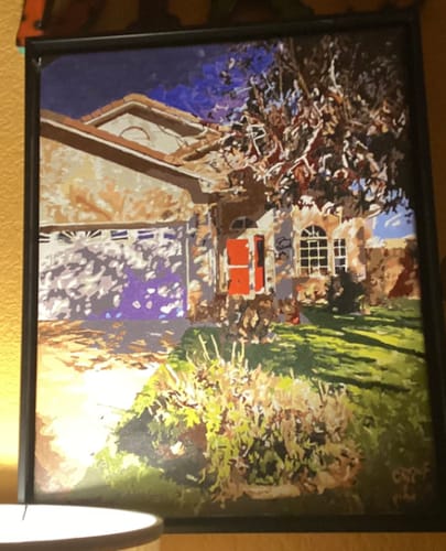 Customer photo review of Custom Landscape Paint By Numbers