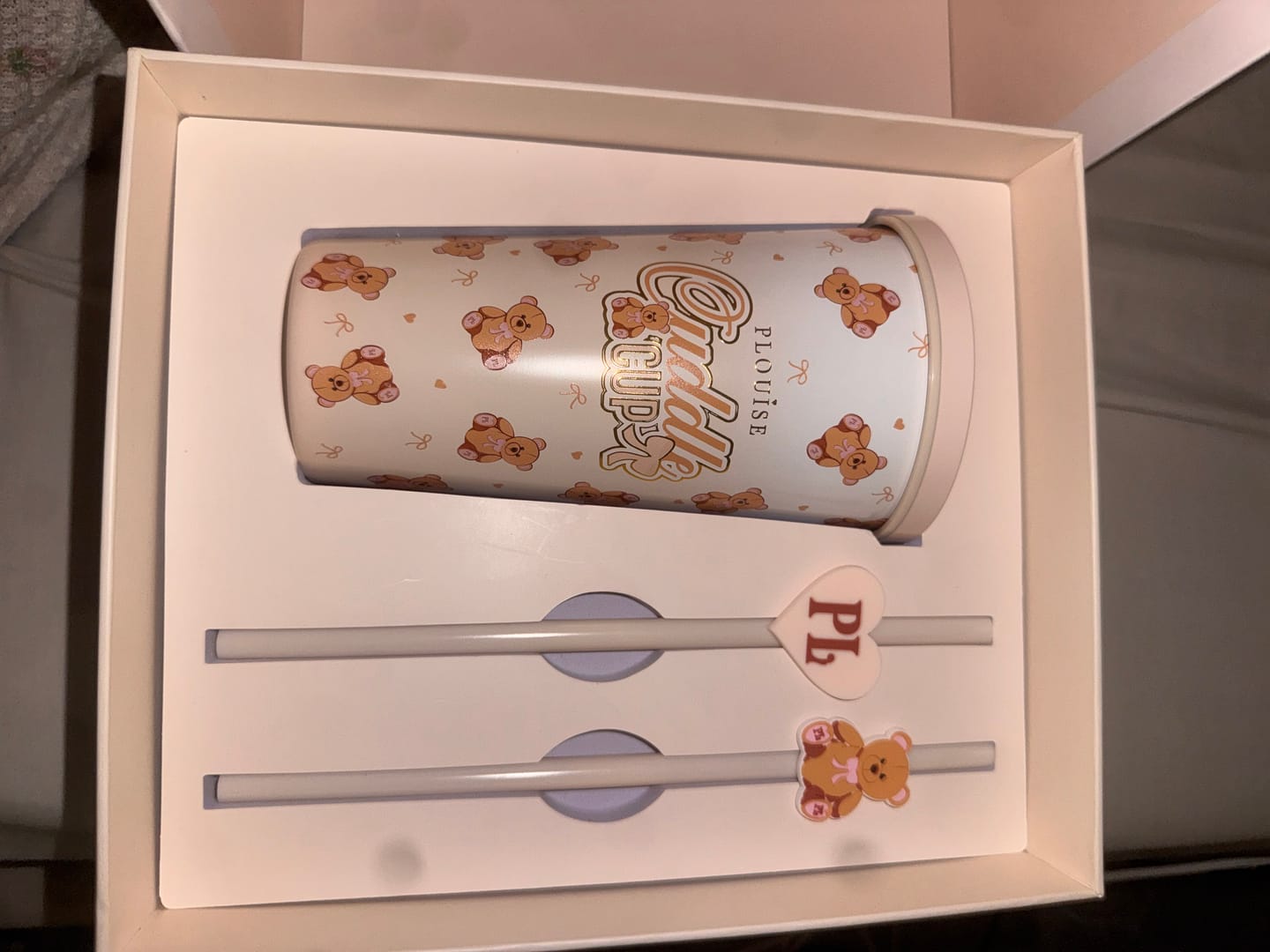 Customer photo review of Teddy Touch Steel Cuddle Cup